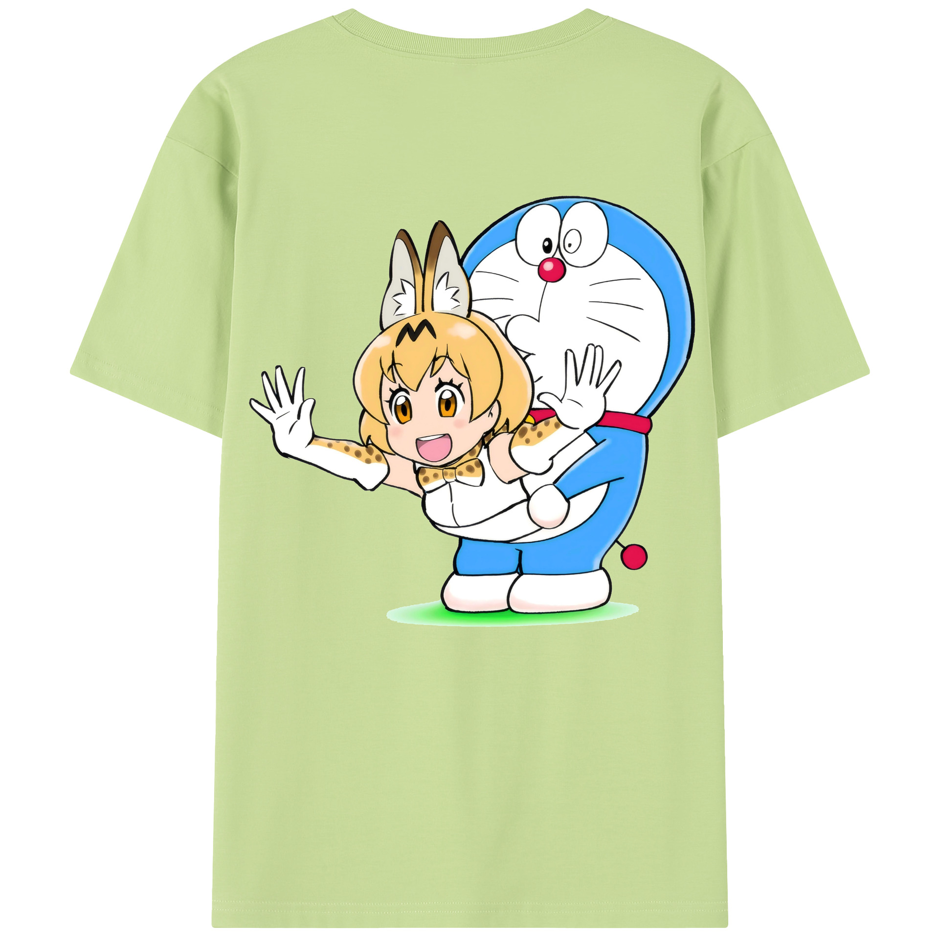 （画像用） ドラえもん Doraemon 綿100％半袖Tシャツ（背面プリント）
